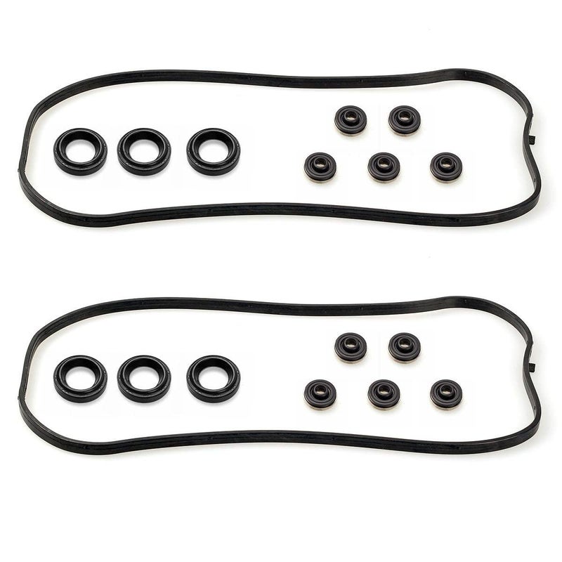Vincos Engine Valve Cover Gasket VS50576R Replacement for 1997-2004 3.0 3.2 3.5L Pilot 2003-2004 3.5L V6 and Odyssey 2002-2003 3.5L V6 Replacement for TL 1999-2003 3.2L V6 - Image 1